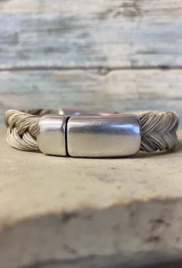 Cowboy Collectibles Ride Free Magnetic Clasp Bracelets - Light Grey