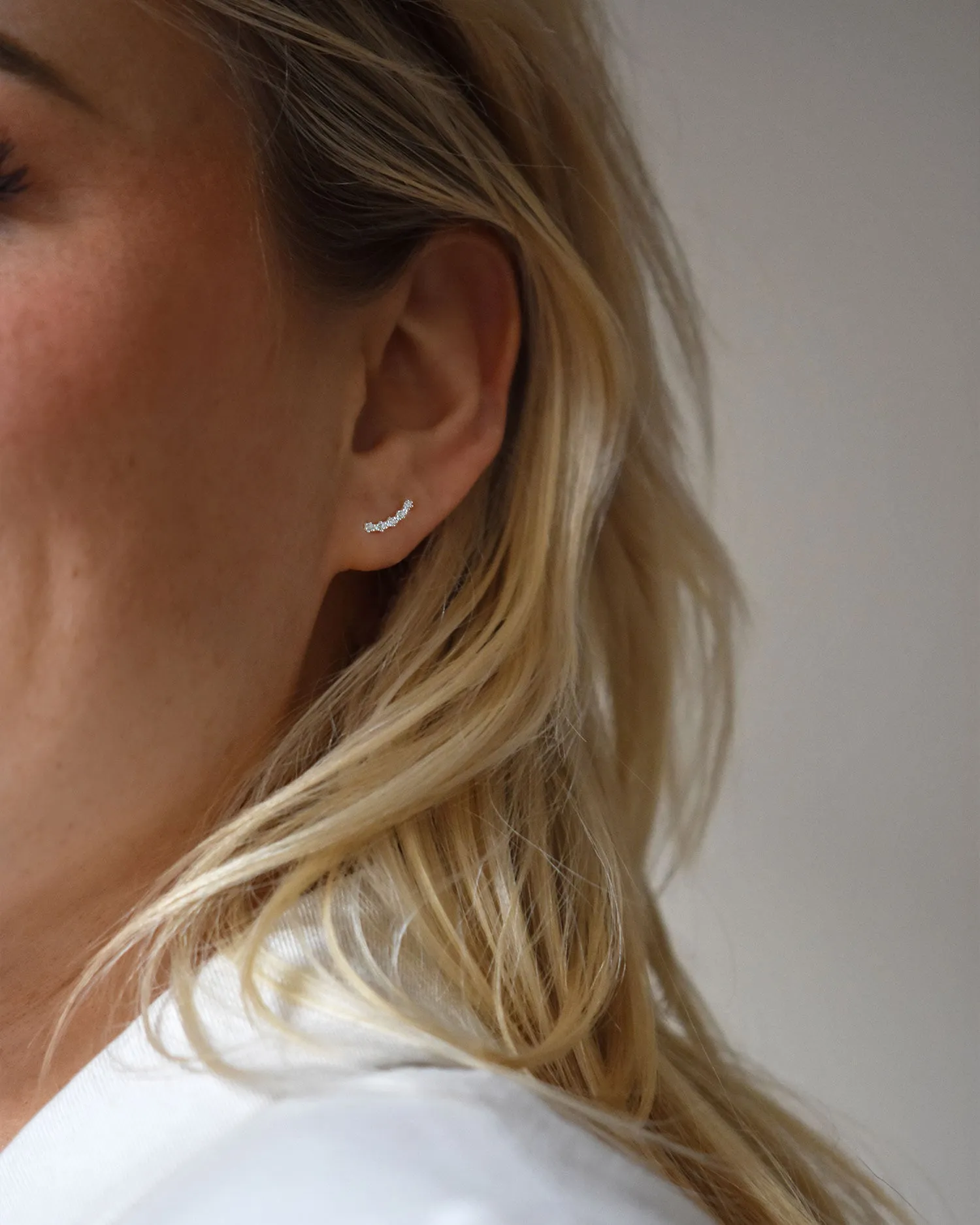 Diamond Sky fall studs silver