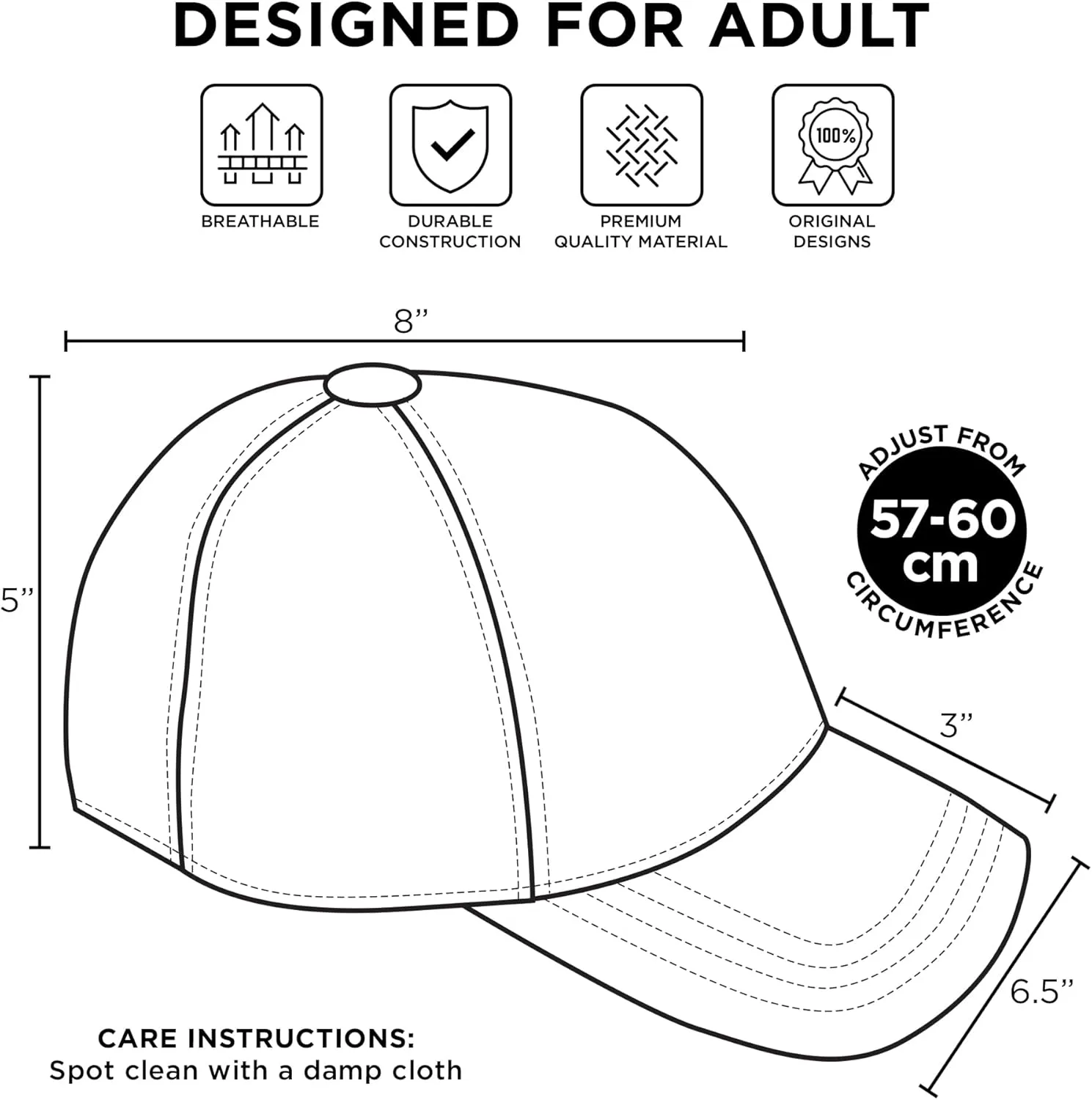 Disney Adult Baseball Cap, Lilo & Stitch Adjustable Dad Hat