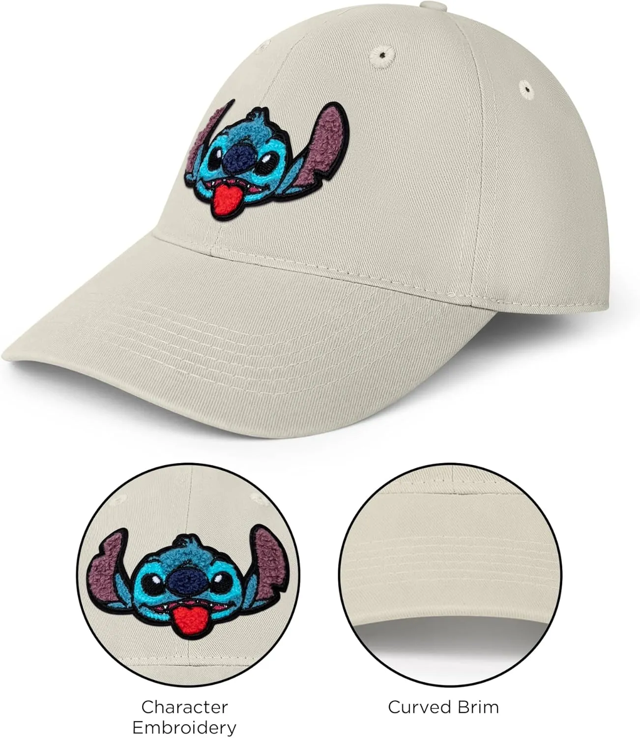 Disney Adult Baseball Cap, Lilo & Stitch Adjustable Dad Hat