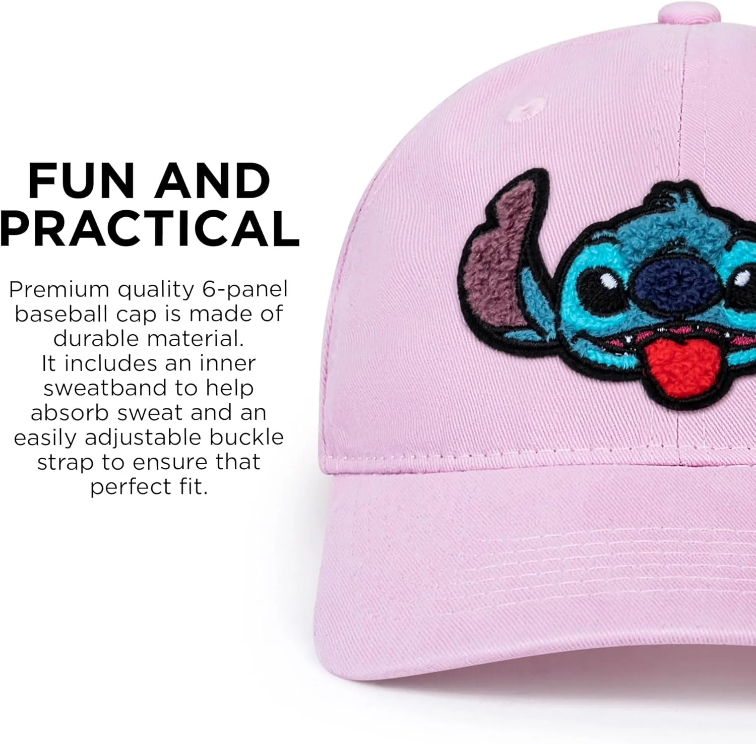Disney Adult Baseball Cap, Lilo & Stitch Adjustable Dad Hat