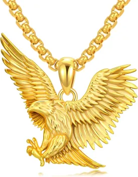 Eagle Necklace 925 Sterling Silver Eagle Pendant Jewelry for Men