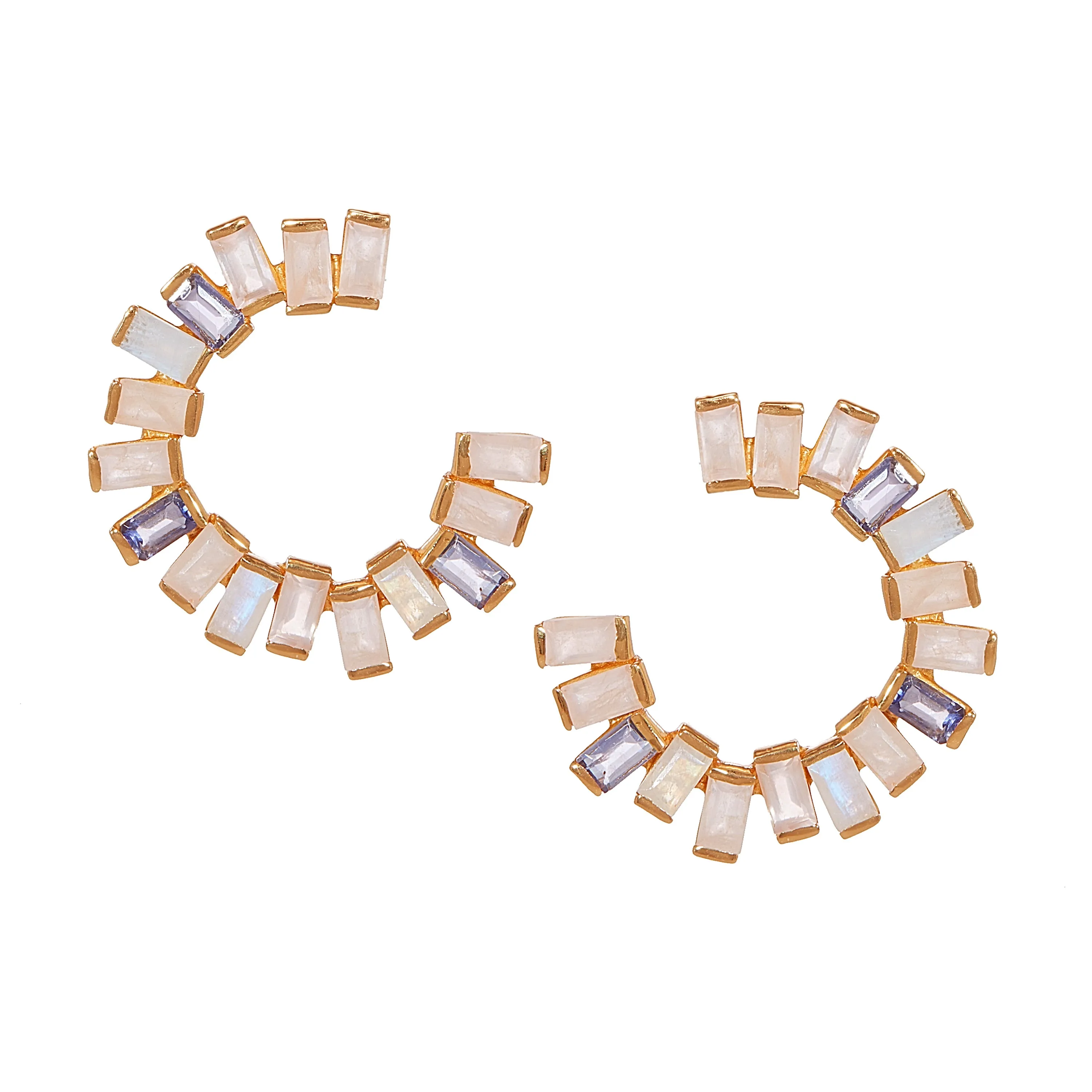 Earrings  - Open Gemstone Hoops