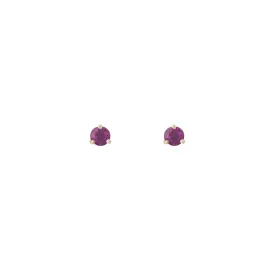 Element Studs | Gold & Garnet