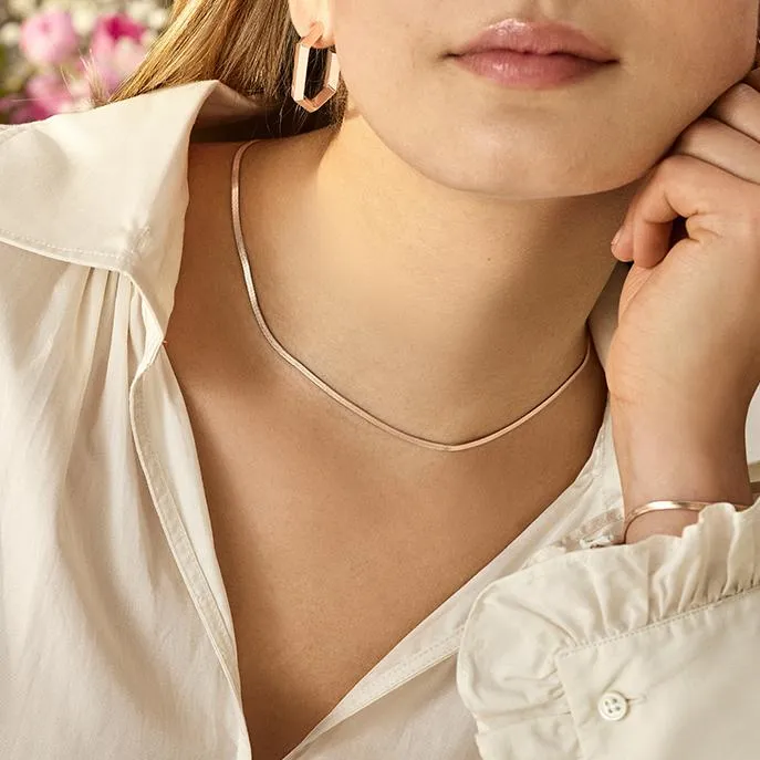 Essentielle Snake Necklace Rose Gold Colour