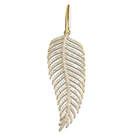 EXTRA LARGE PALM LEAF CHARM