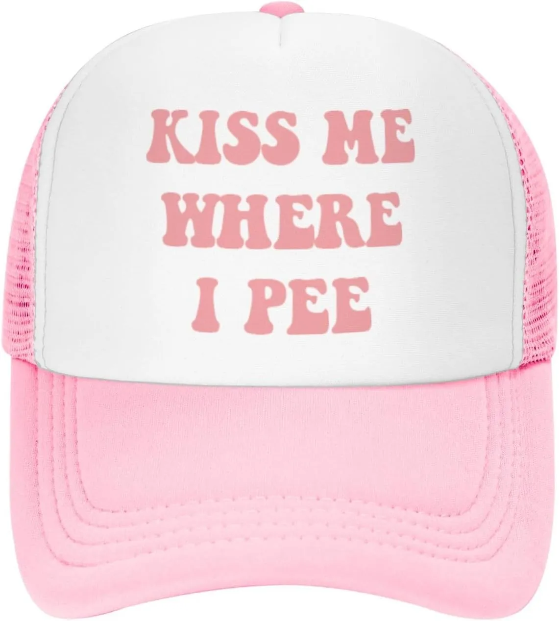 Funny Trucker Hat Can't Nobody Love You Like Jesus for Women and Men Baseball Cap Breathable Mesh Pink