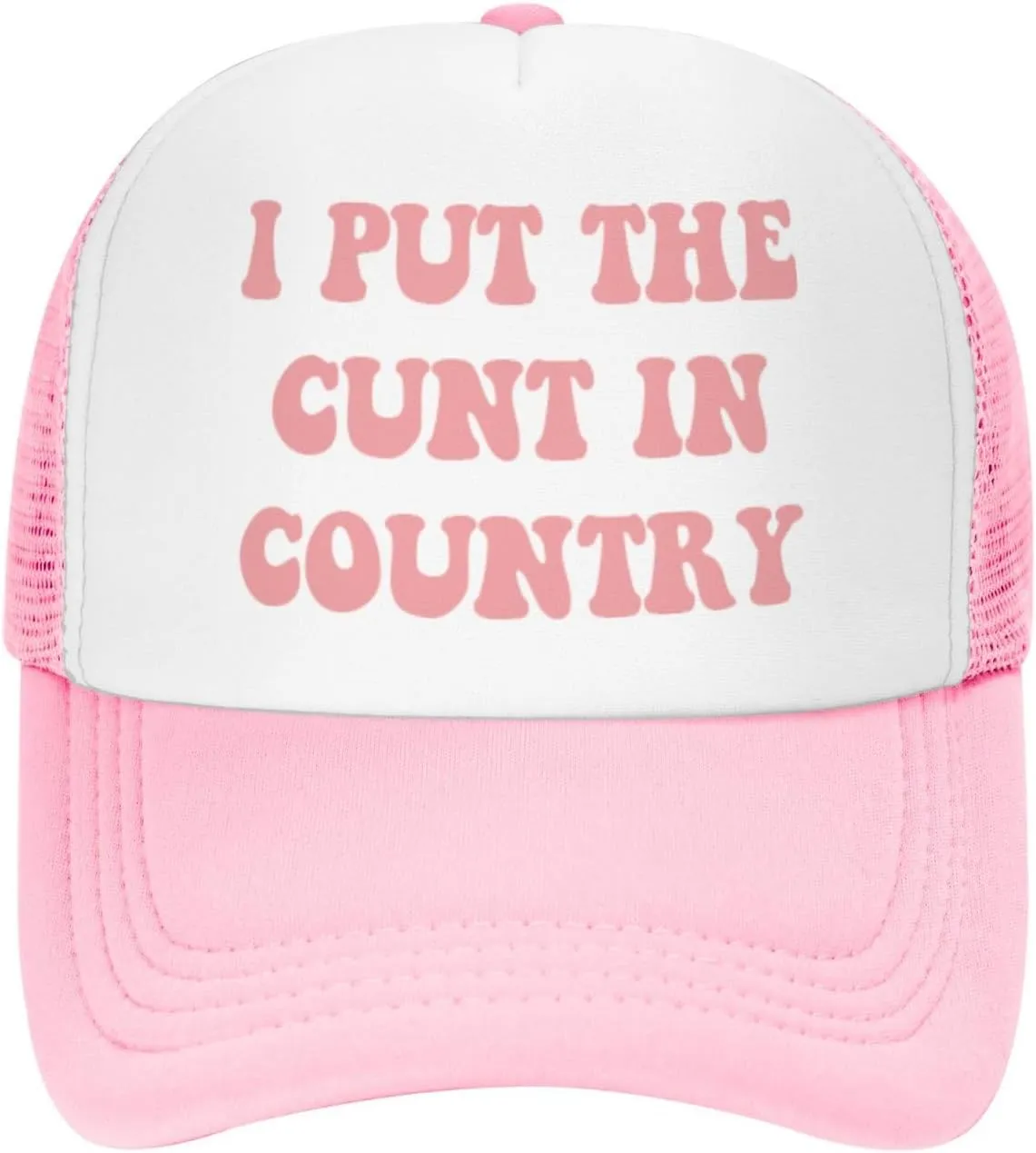 Funny Trucker Hat Can't Nobody Love You Like Jesus for Women and Men Baseball Cap Breathable Mesh Pink