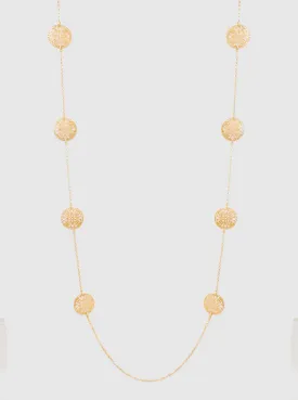 Gold Filigree Round Necklace