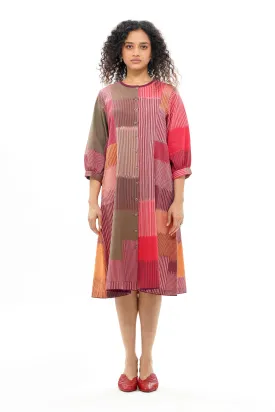HARU CLASSIC PANELLED DRESS