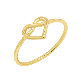 Heart Love Knot Ring