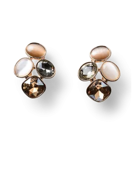Helen Mink Cluster Earrings