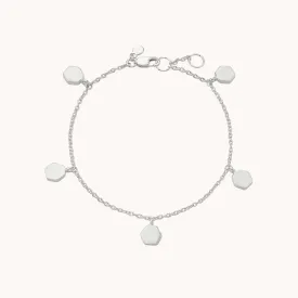 honeysuckle bracelet silver - sterling silver