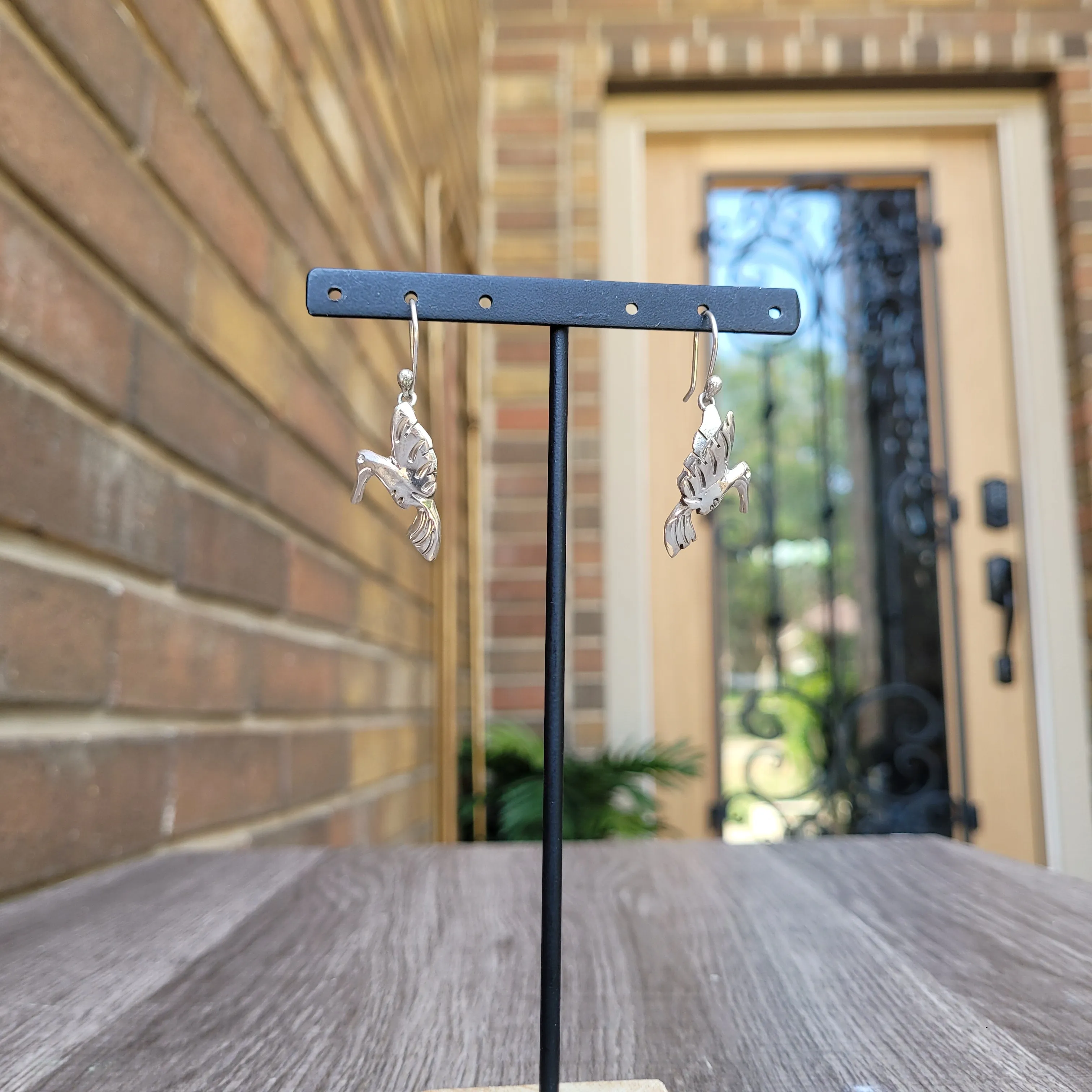 Hummingbird 925 silver earrings