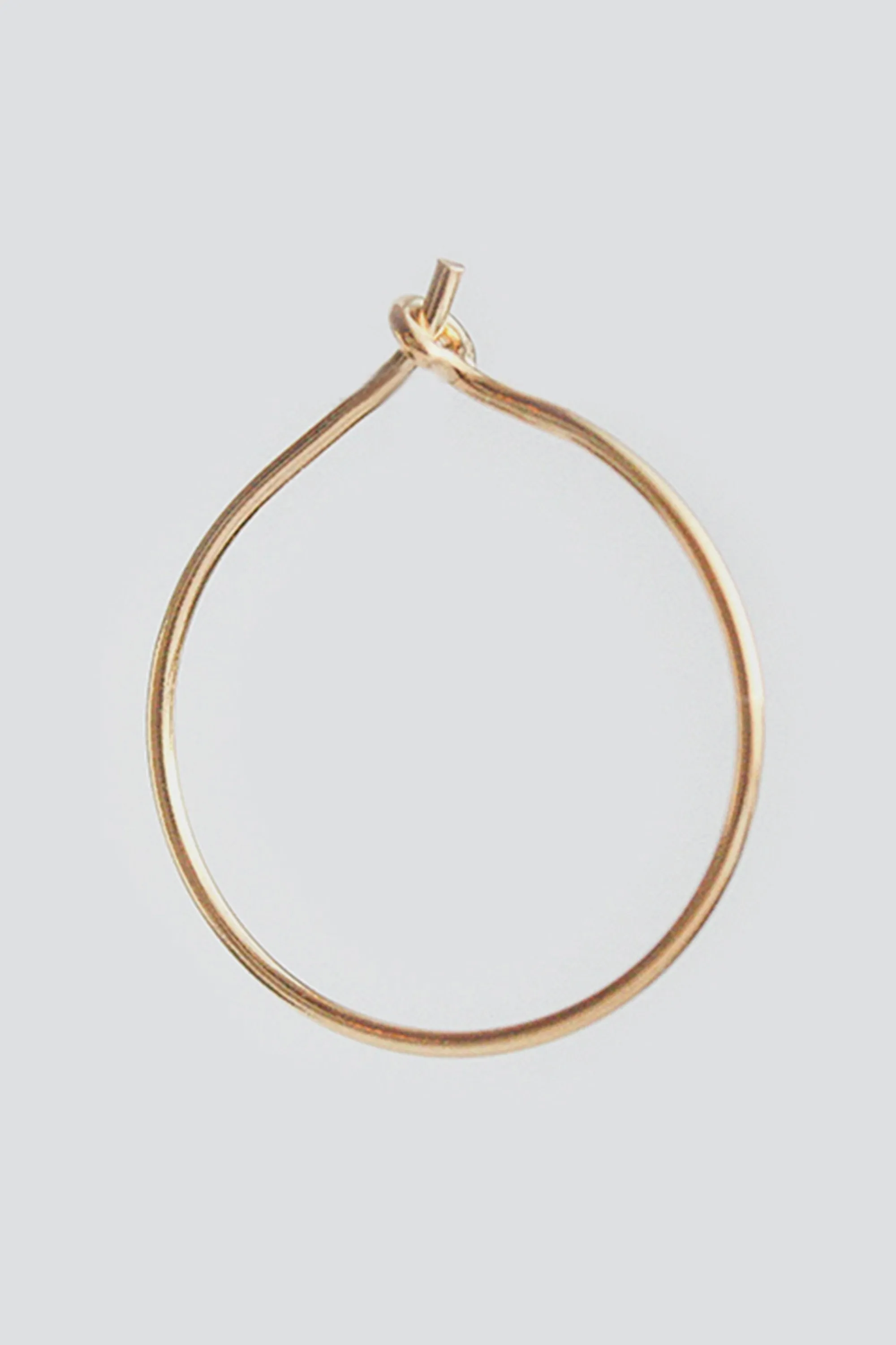 infinity earring hoop gold <br> by Neinties