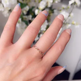 Infinity rose gold ring