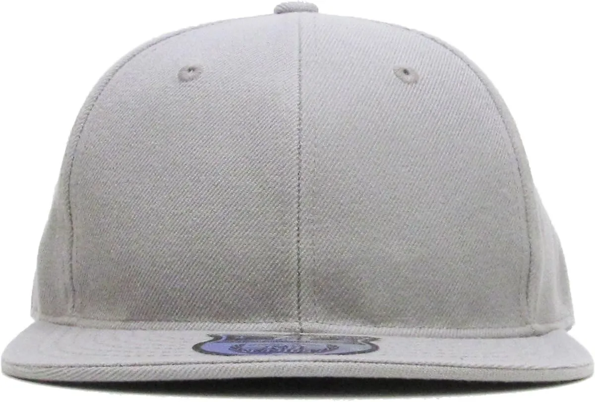 KBETHOS Original 6 Panel Flat Brim True-Fit Fitted Cap