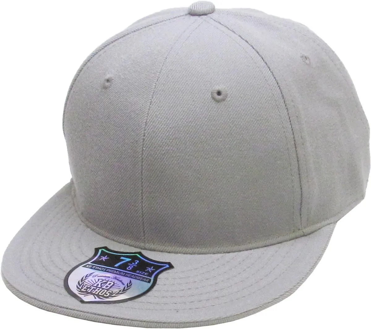 KBETHOS Original 6 Panel Flat Brim True-Fit Fitted Cap