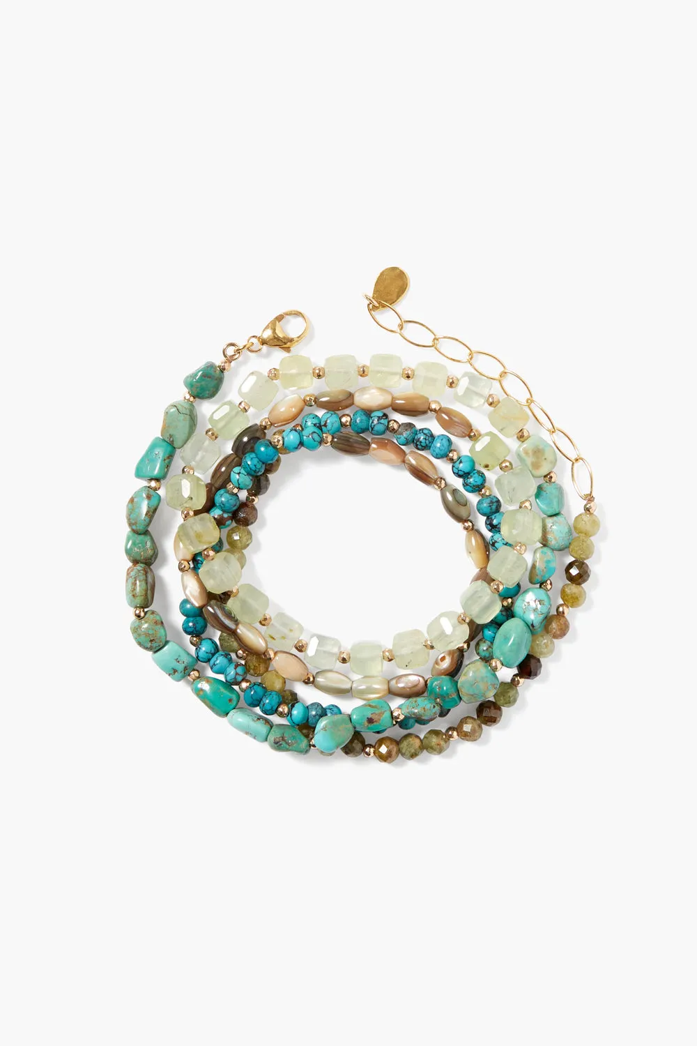 Keyes Naked Wrap Bracelet Turquoise Mix