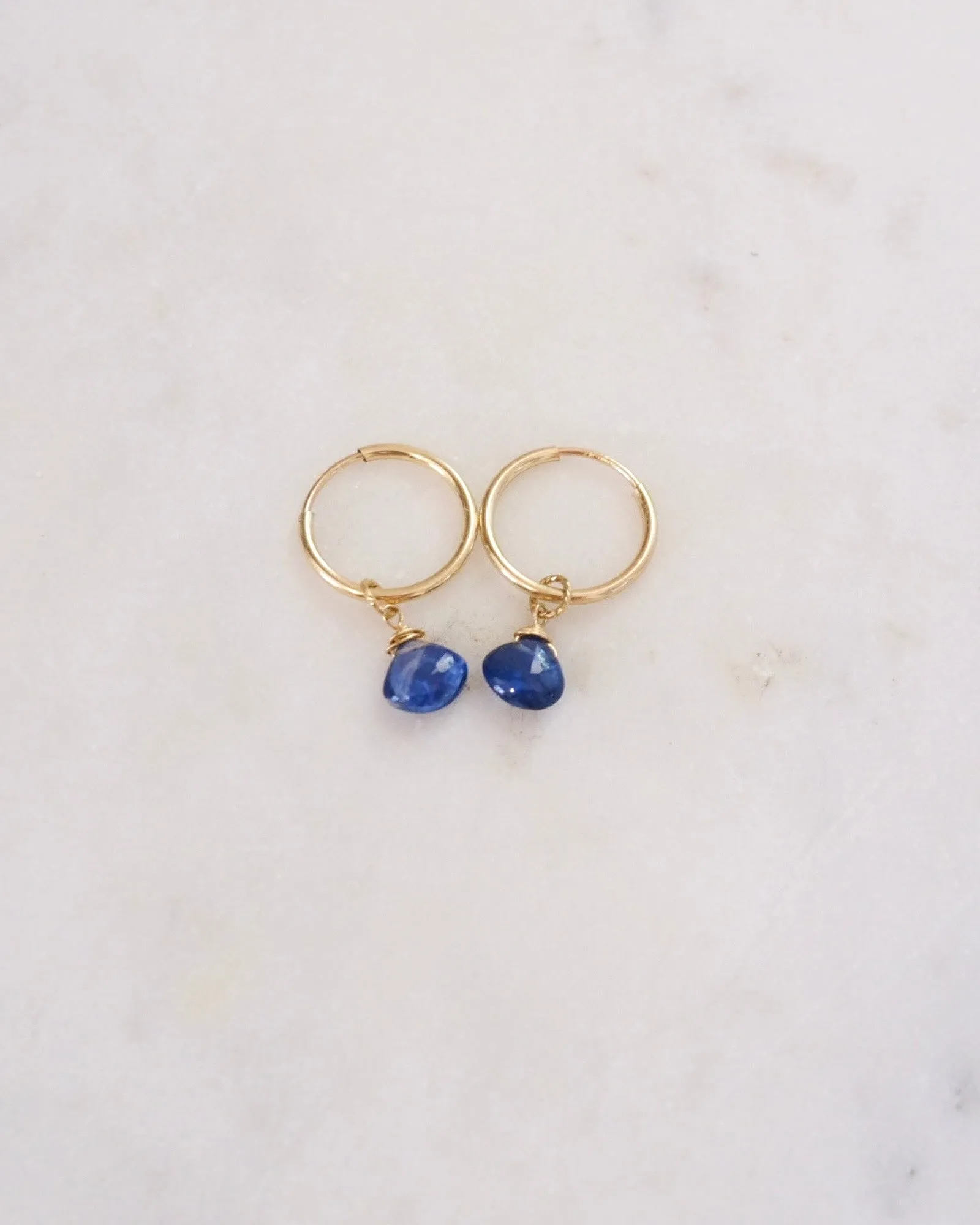 Kyanite small infinity hoops