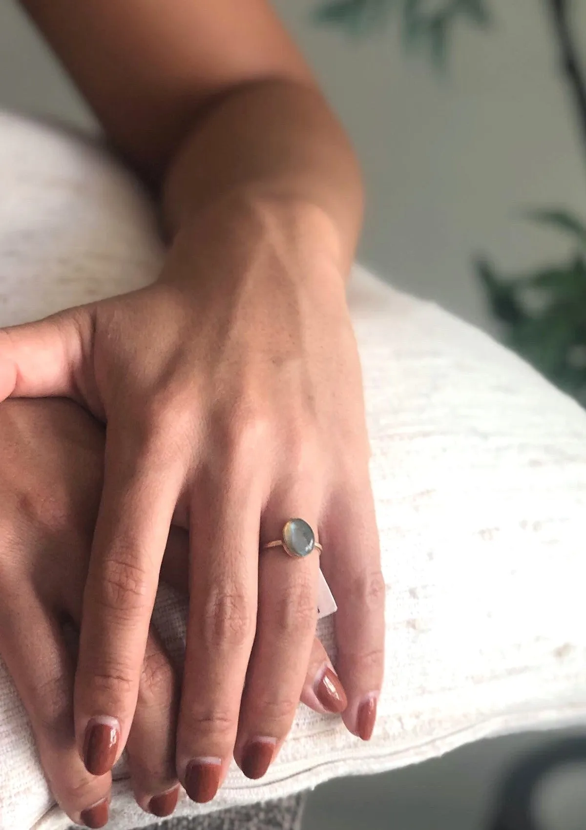 Labradorite Oval Ring