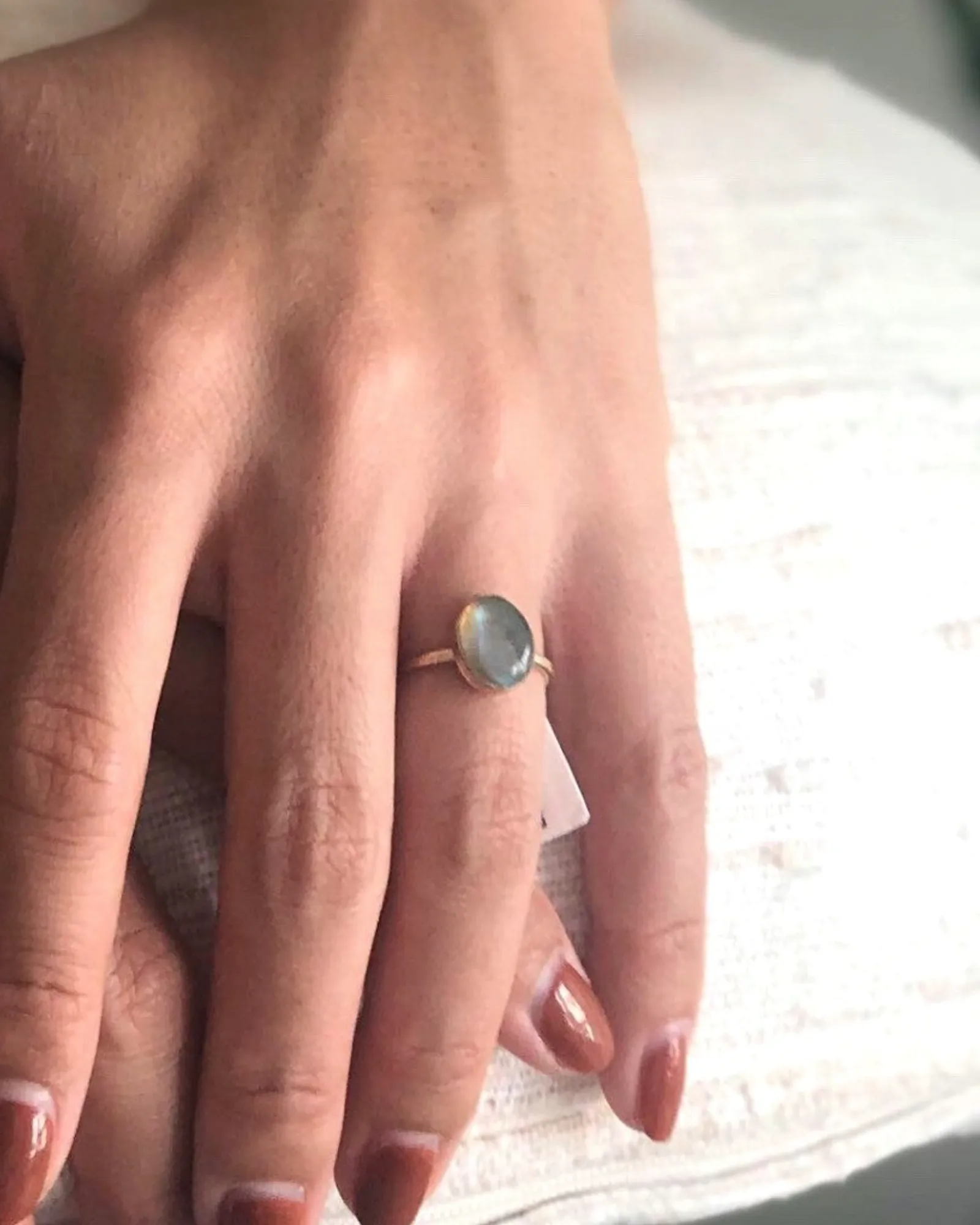 Labradorite Oval Ring