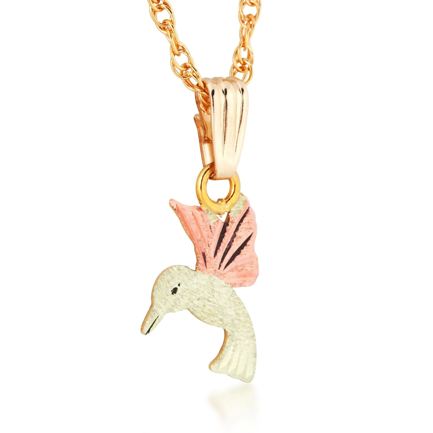 Landstrom's Black Hills Gold Hummingbird Pendant