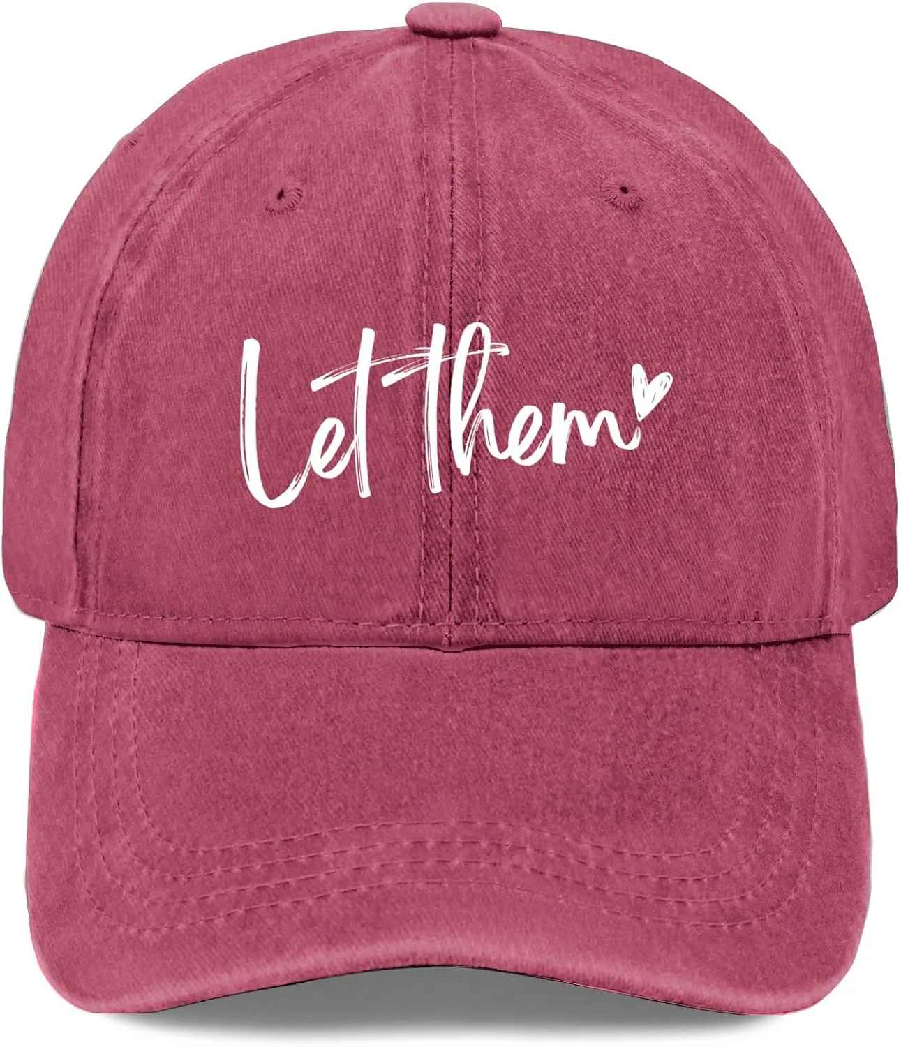 Let Them Funny Hat for Men Classic Washed Distressed Baseball Caps