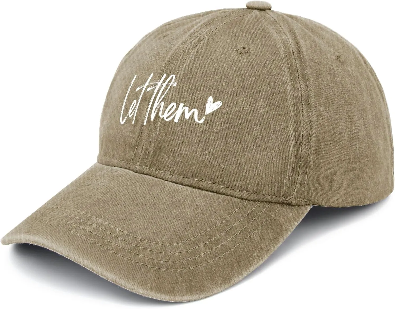 Let Them Funny Hat for Men Classic Washed Distressed Baseball Caps