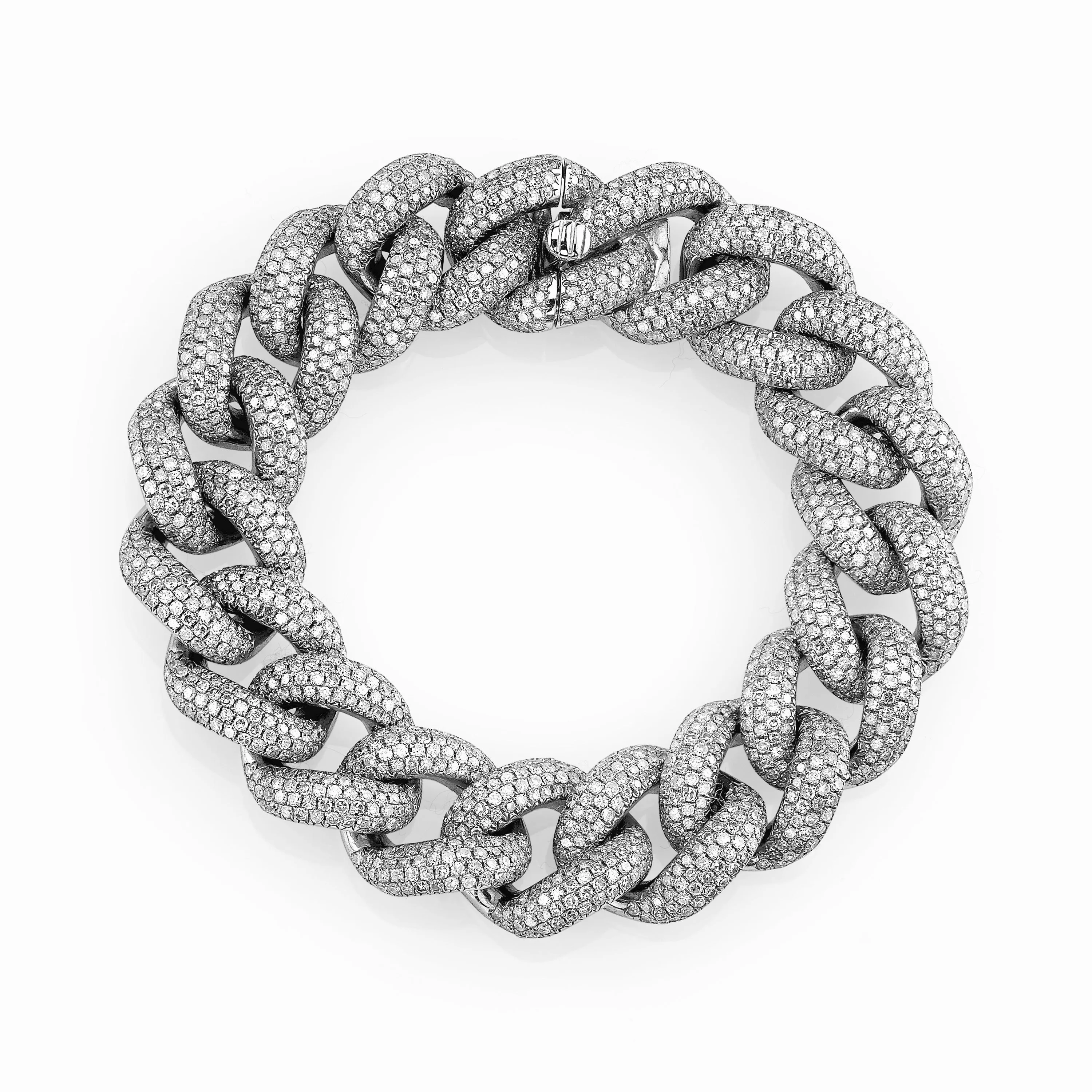 MEN'S DIAMOND PAVE JUMBO LINK BRACELET