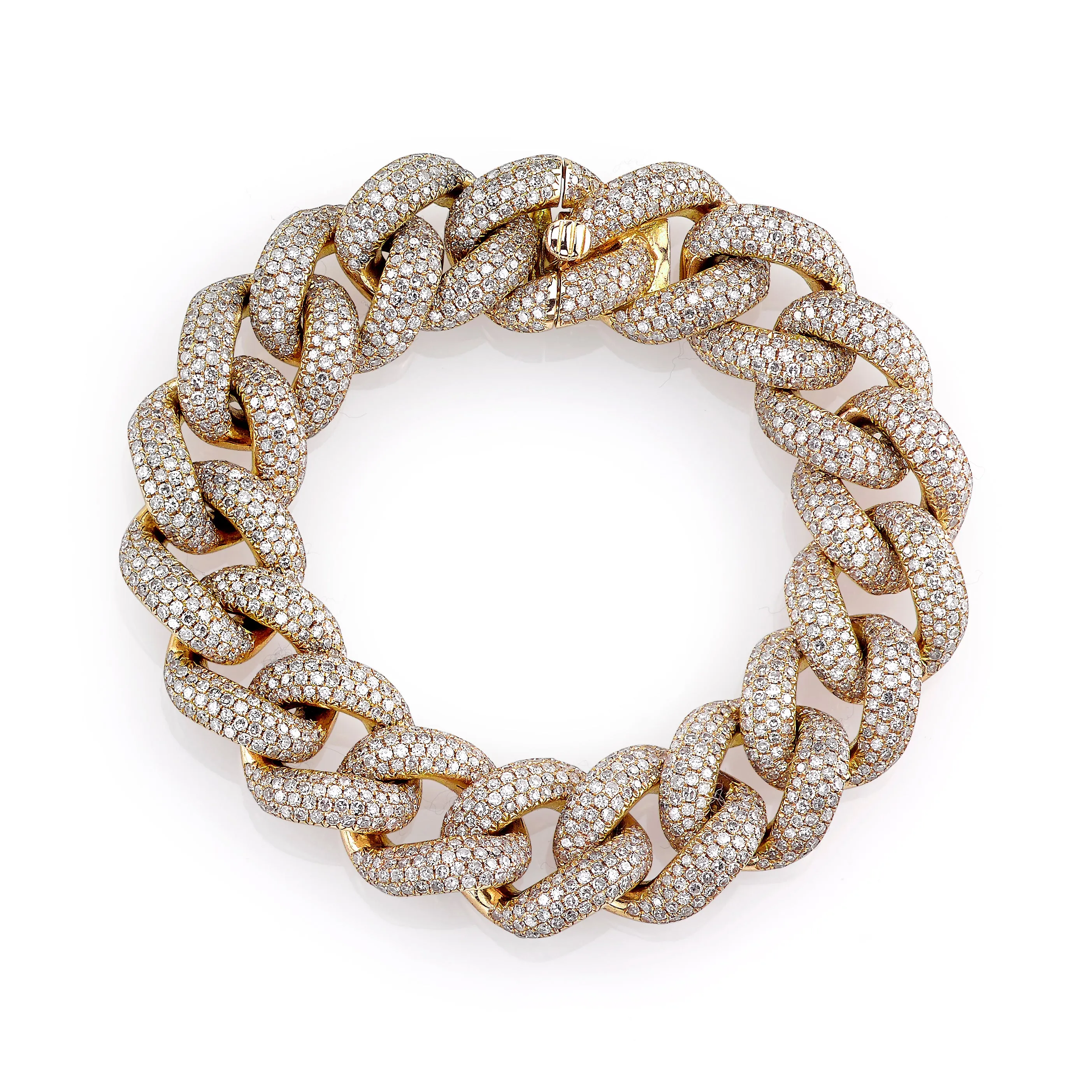 MEN'S DIAMOND PAVE JUMBO LINK BRACELET