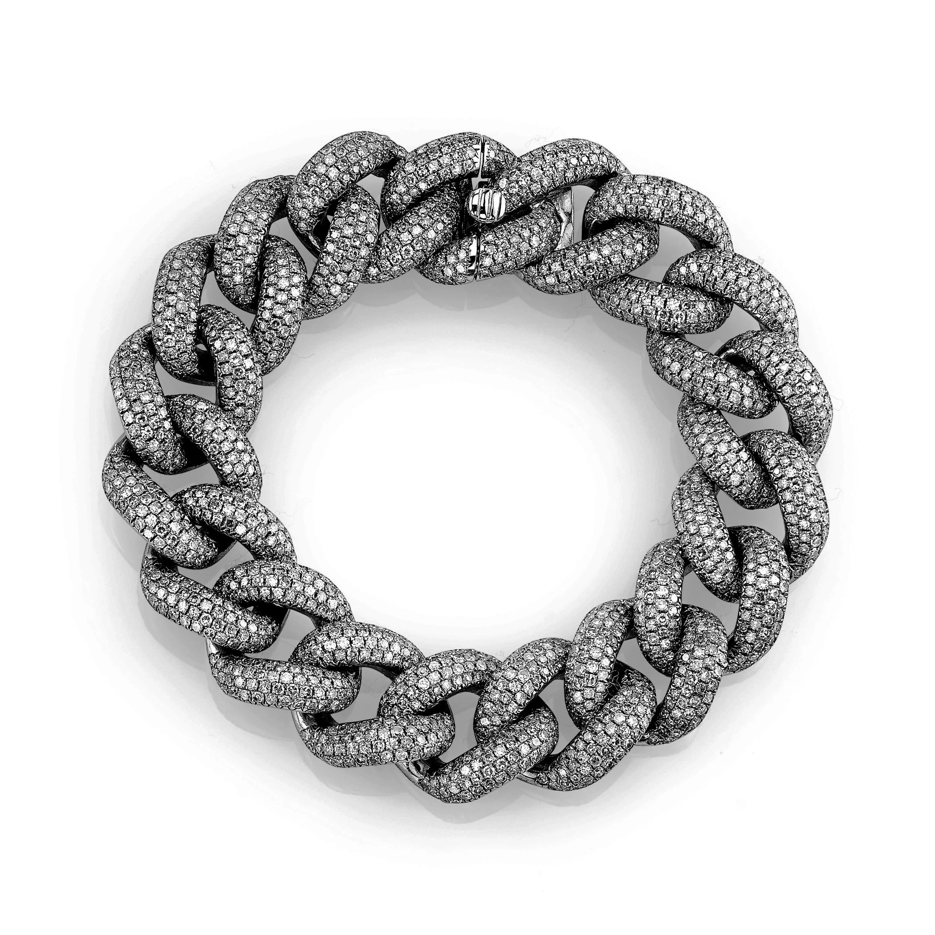 MEN'S DIAMOND PAVE JUMBO LINK BRACELET