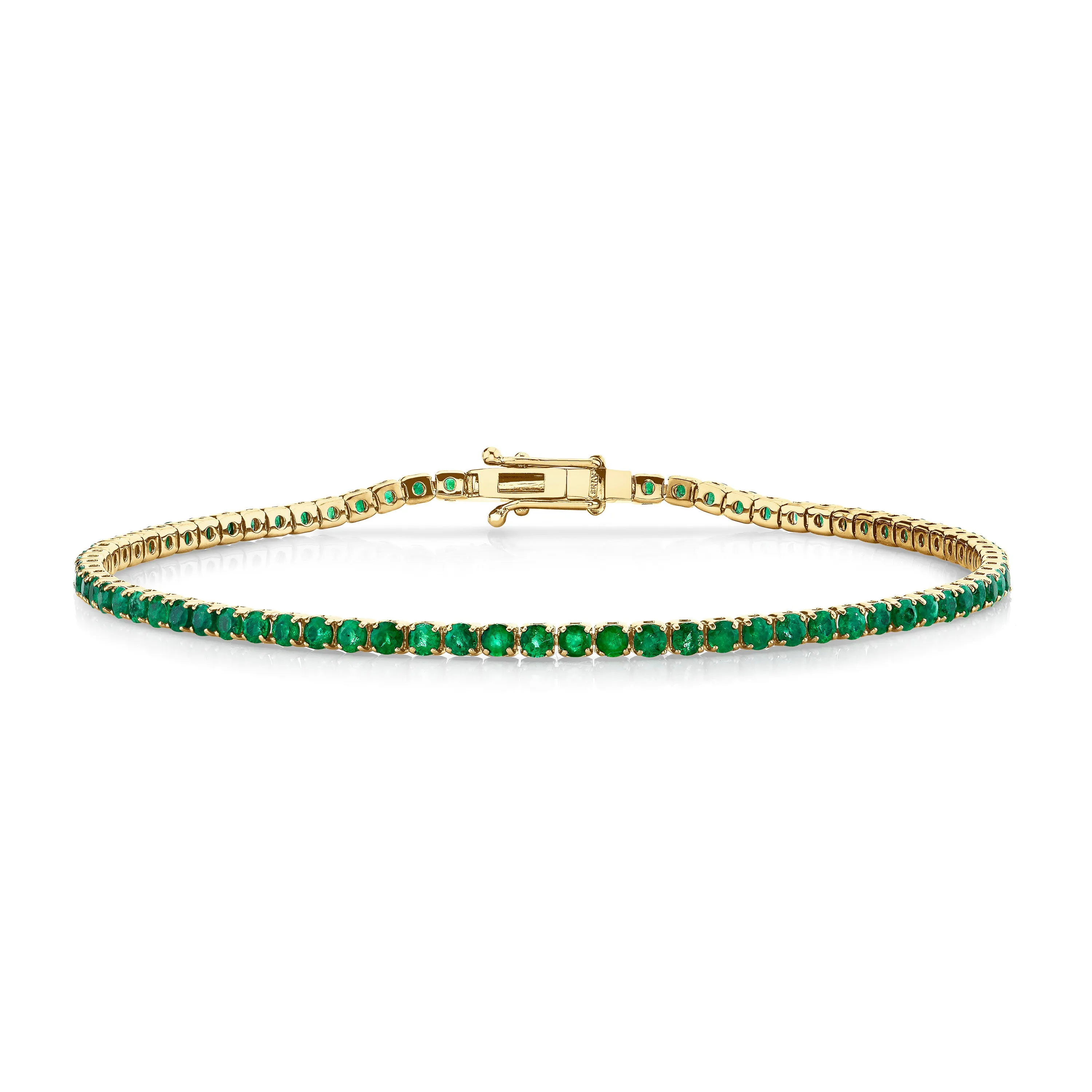 MEN'S EMERALD THREAD BRACELET