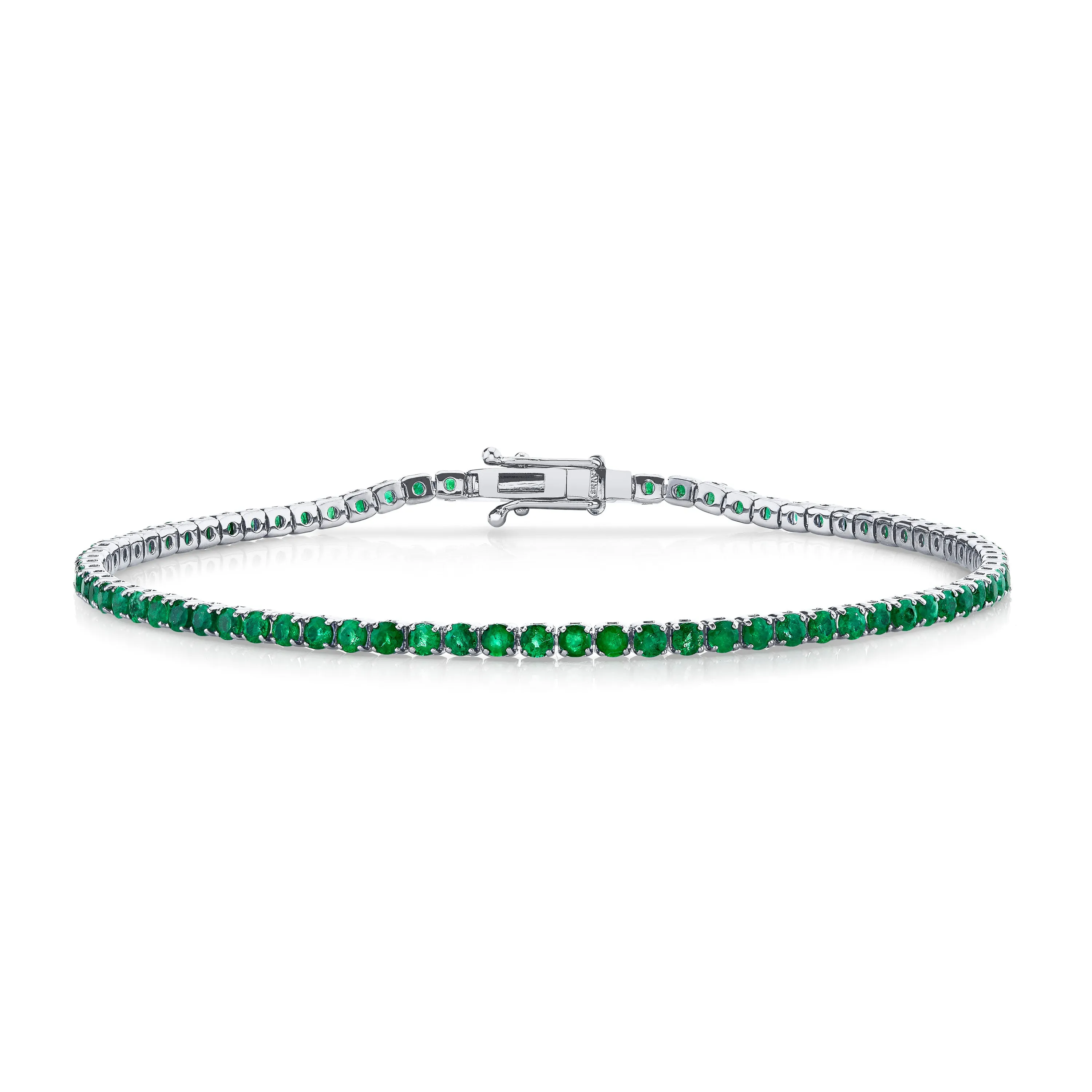MEN'S EMERALD THREAD BRACELET