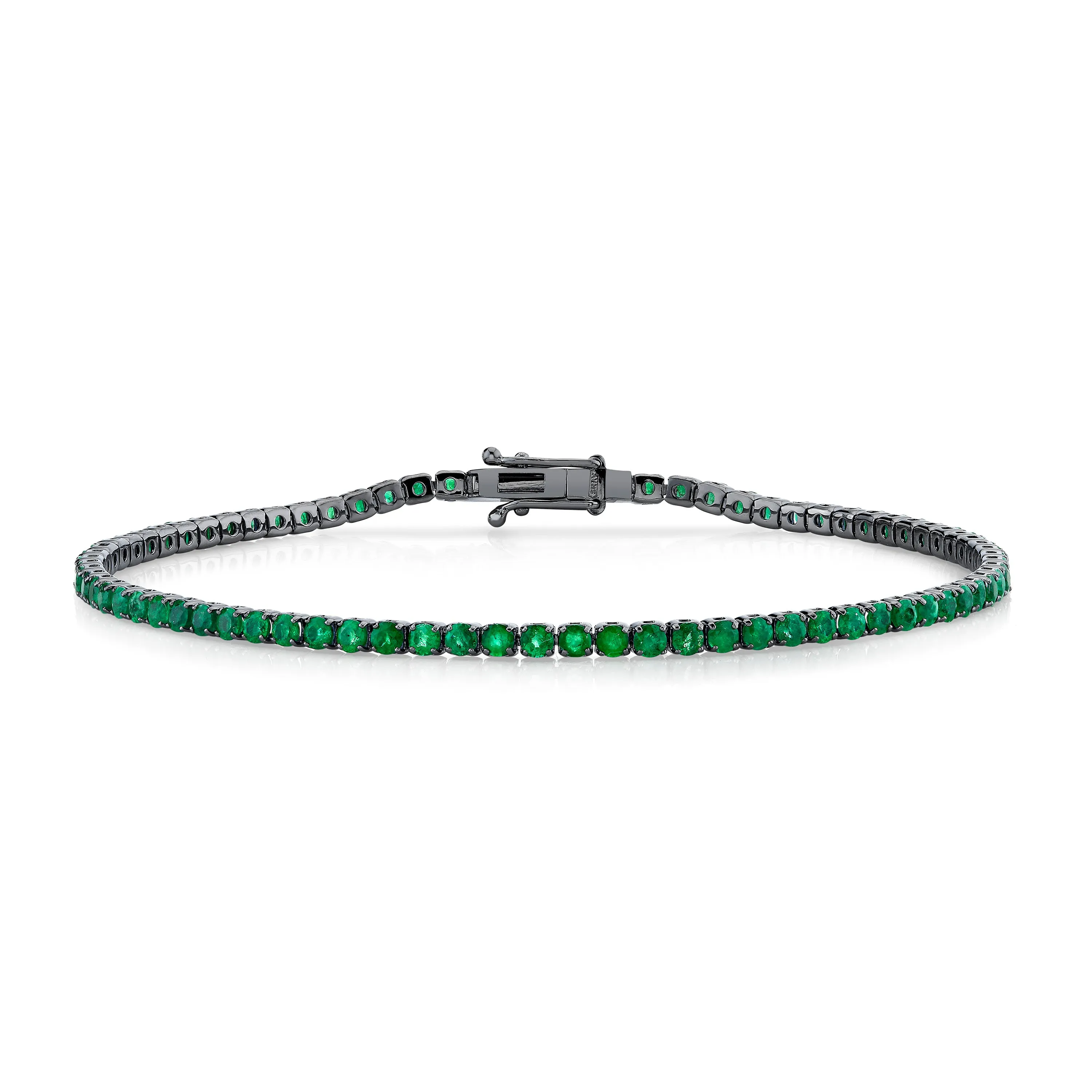 MEN'S EMERALD THREAD BRACELET