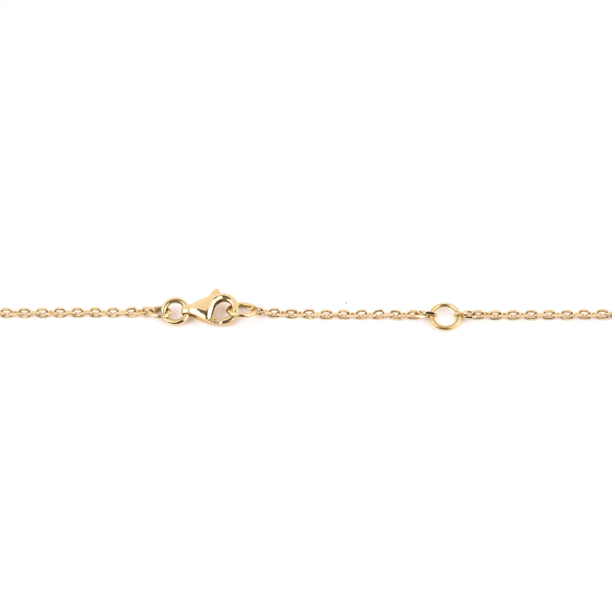 Multi coloured gemstones & diamonds 18k yellow gold pendant