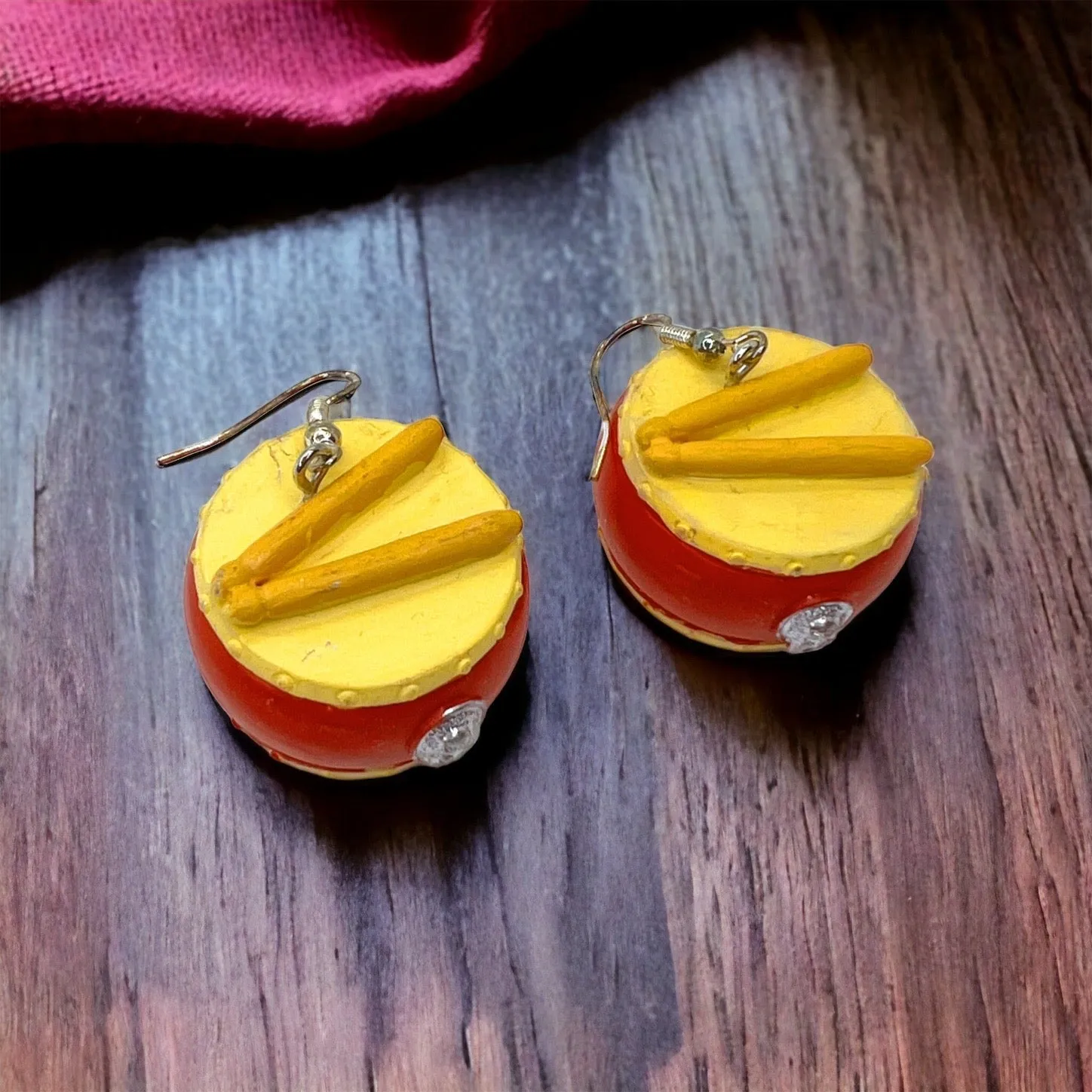 Musical Instrument Earrings - Music Teacher, Handmade Earrings, Music Earrings, Handmade Jewelry, Musician Jewelry, Saxophone Earrings
