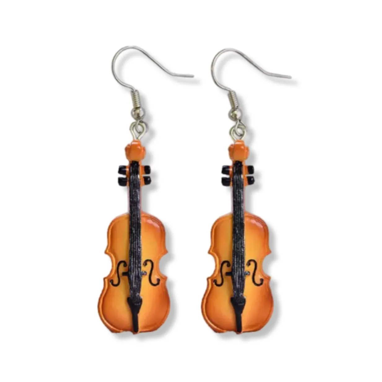 Musical Instrument Earrings - Music Teacher, Handmade Earrings, Music Earrings, Handmade Jewelry, Musician Jewelry, Saxophone Earrings