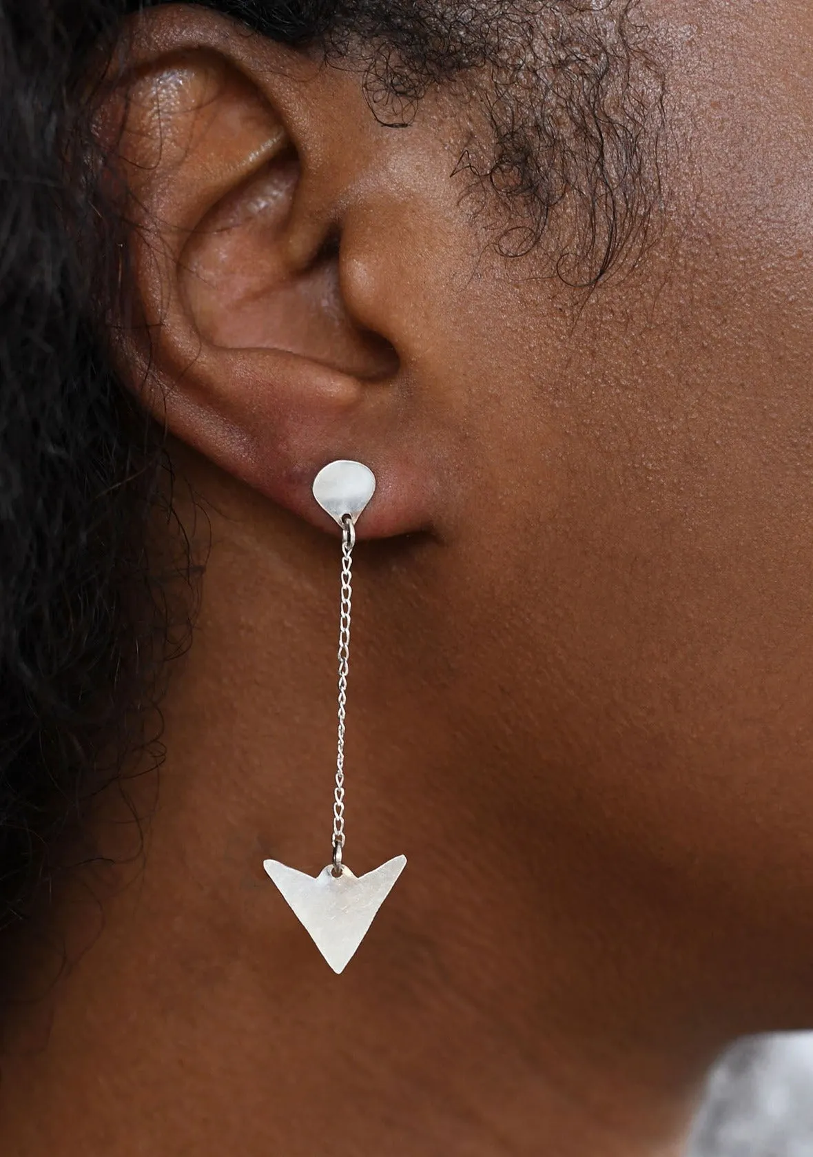Neema Arrow Stud - SILVER