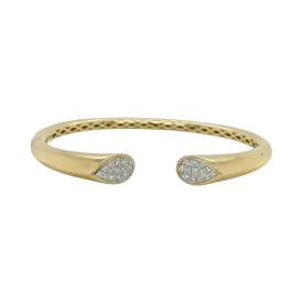 OPEN DIAMOND EDGE BANGLE