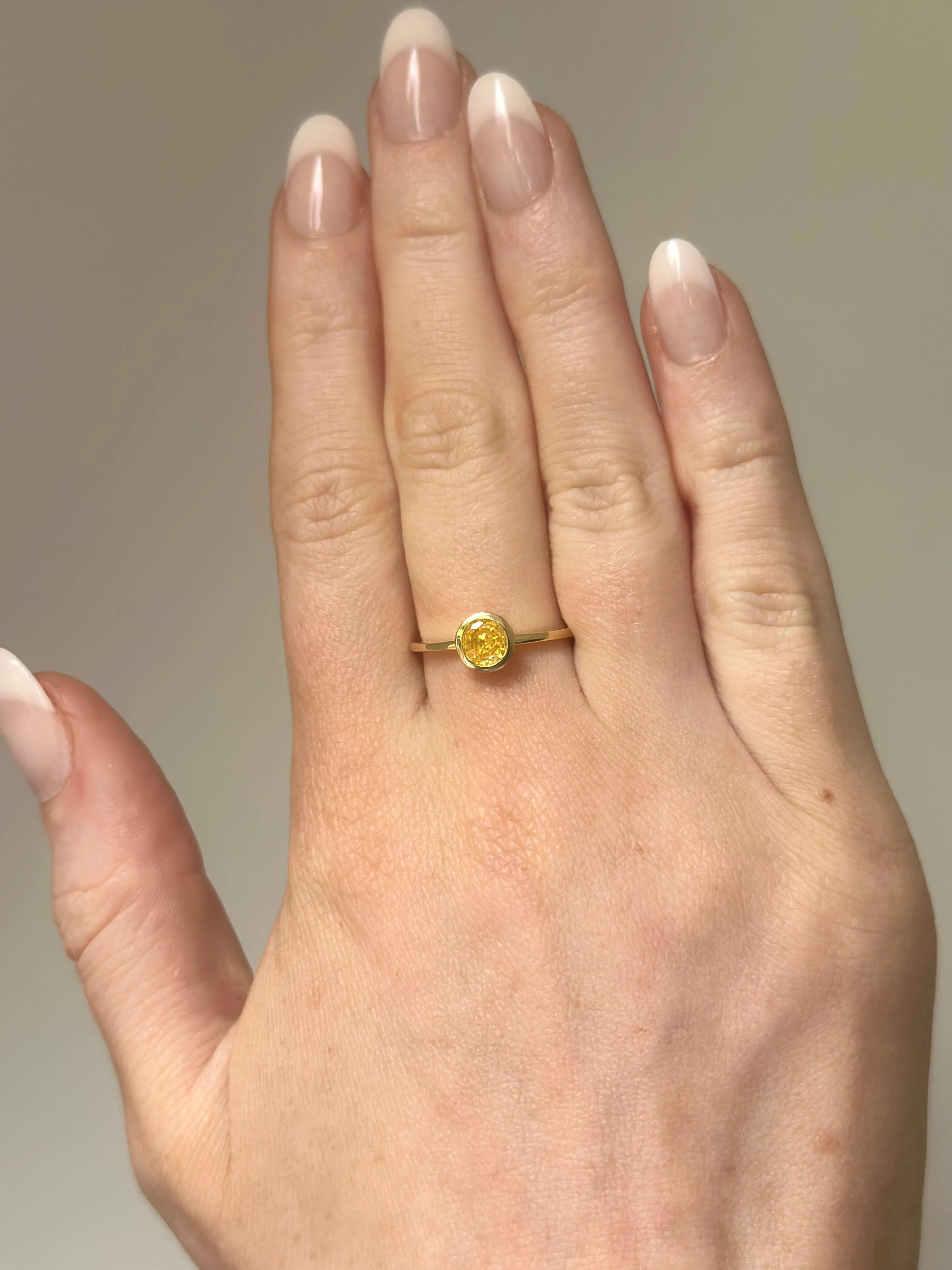 Orelia Mustard Ring - Gold
