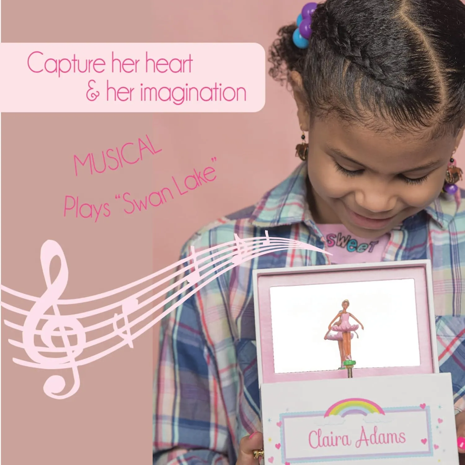 Personalized Blonde Ballerina Deluxe Musical Ballerina Jewelry Box Dance Recital Gift