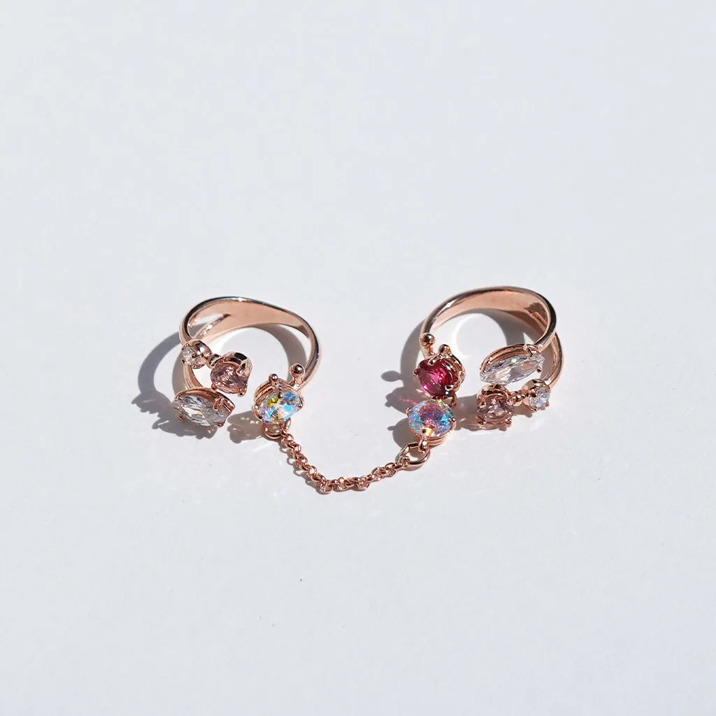 Pixie Dust Ring with Chain [Princess kiss/Unicorn gems]