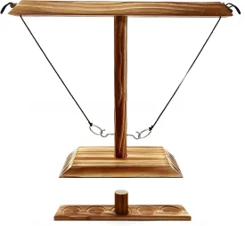 Ring Toss Games for Adults, Fun Hook and Ring Game, Outdoor Indoor Yard Games,Wooden Ring & Hook Game, Games for AdultsPatio Dcor Party Bar Game,16X 13 Large Size
