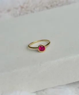Ruby Orelia Ring - Gold