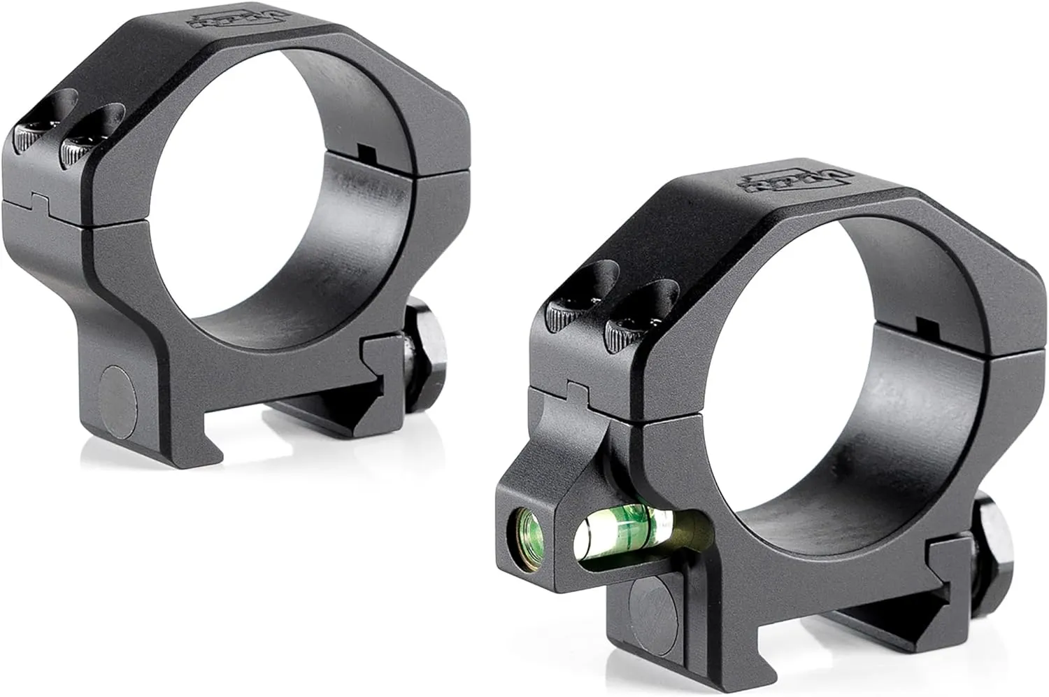 Ruff's Precision Manufacturing 34mm Precision Co-Linear Bubble Level Riflescope Rings (Low .885""), Black