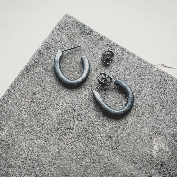 Runsas Hoop Earring Silver or Bronze
