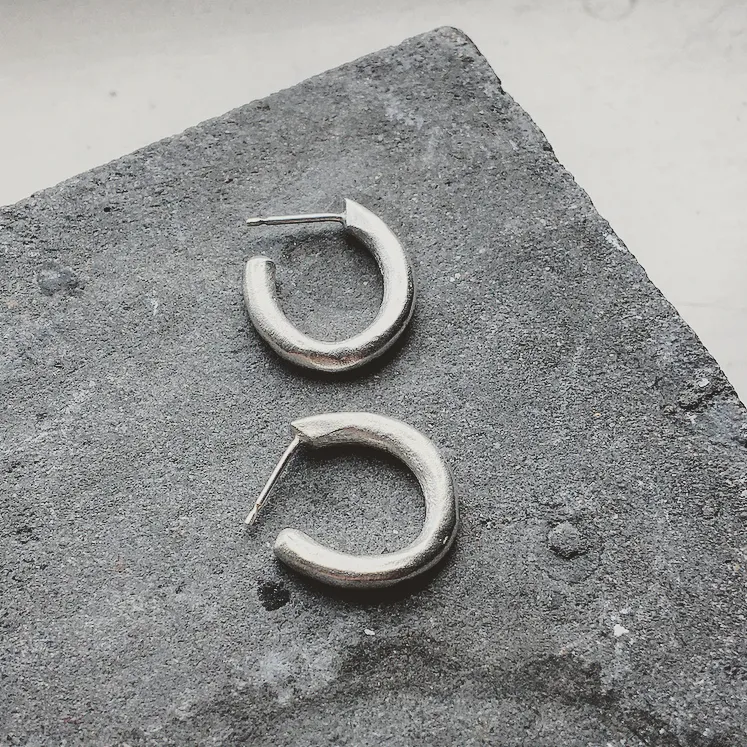Runsas Hoop Earring Silver or Bronze
