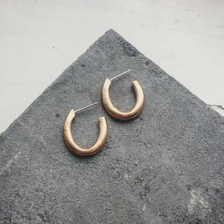 Runsas Hoop Earring Silver or Bronze
