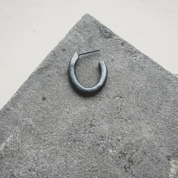 Runsas Hoop Earring Silver or Bronze